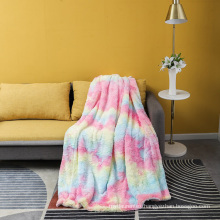 Winter blanket wholesale sherpa blanket with luxury fake fur